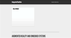 Desktop Screenshot of integratedrealities.com