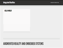 Tablet Screenshot of integratedrealities.com